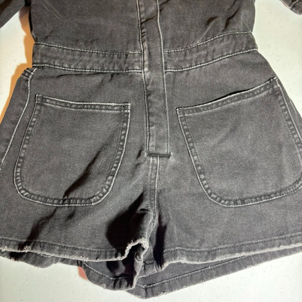 NWT Zara Gray Black One-Piece Romper Girls Kids - Picture 2 of 3